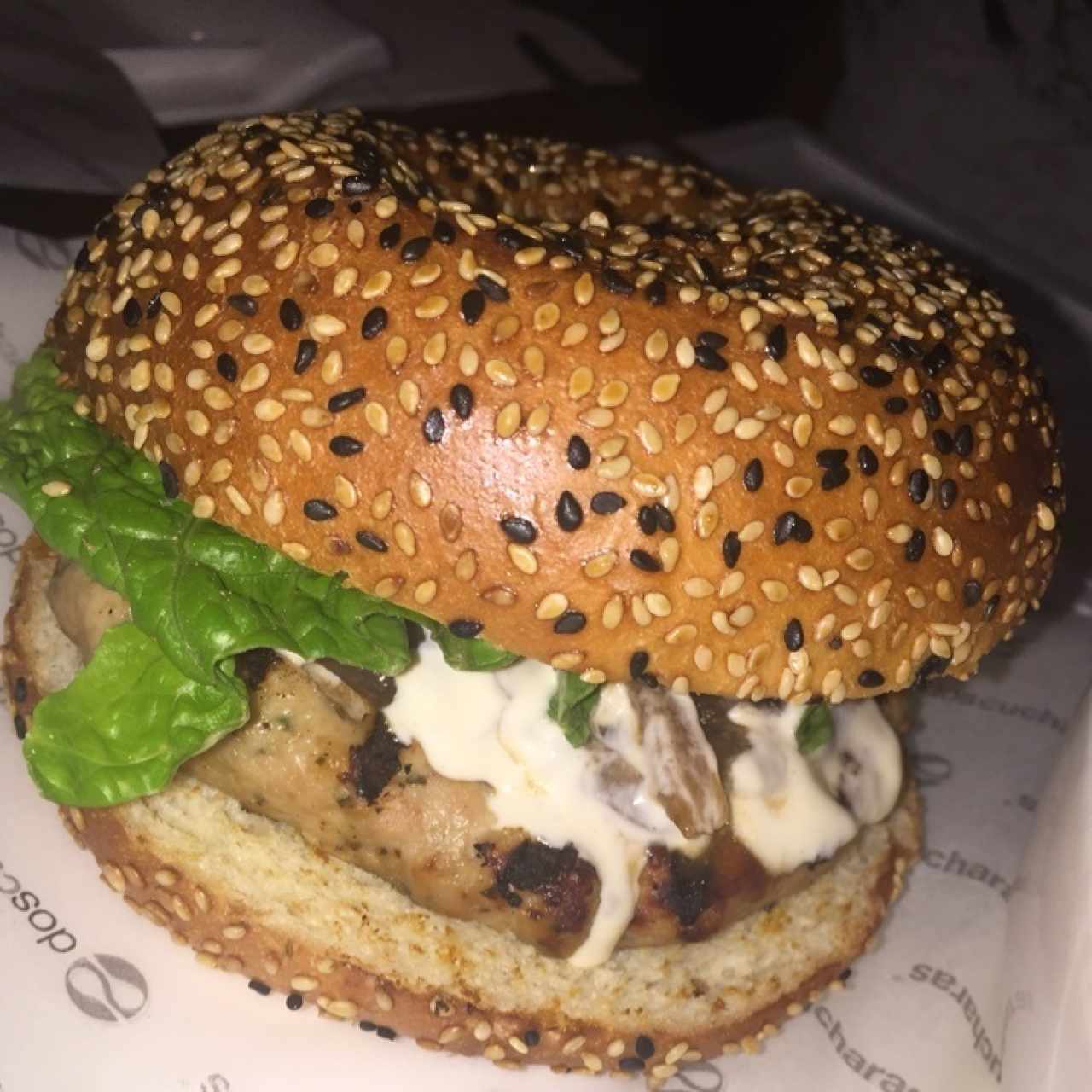 hamburguesa de pollo