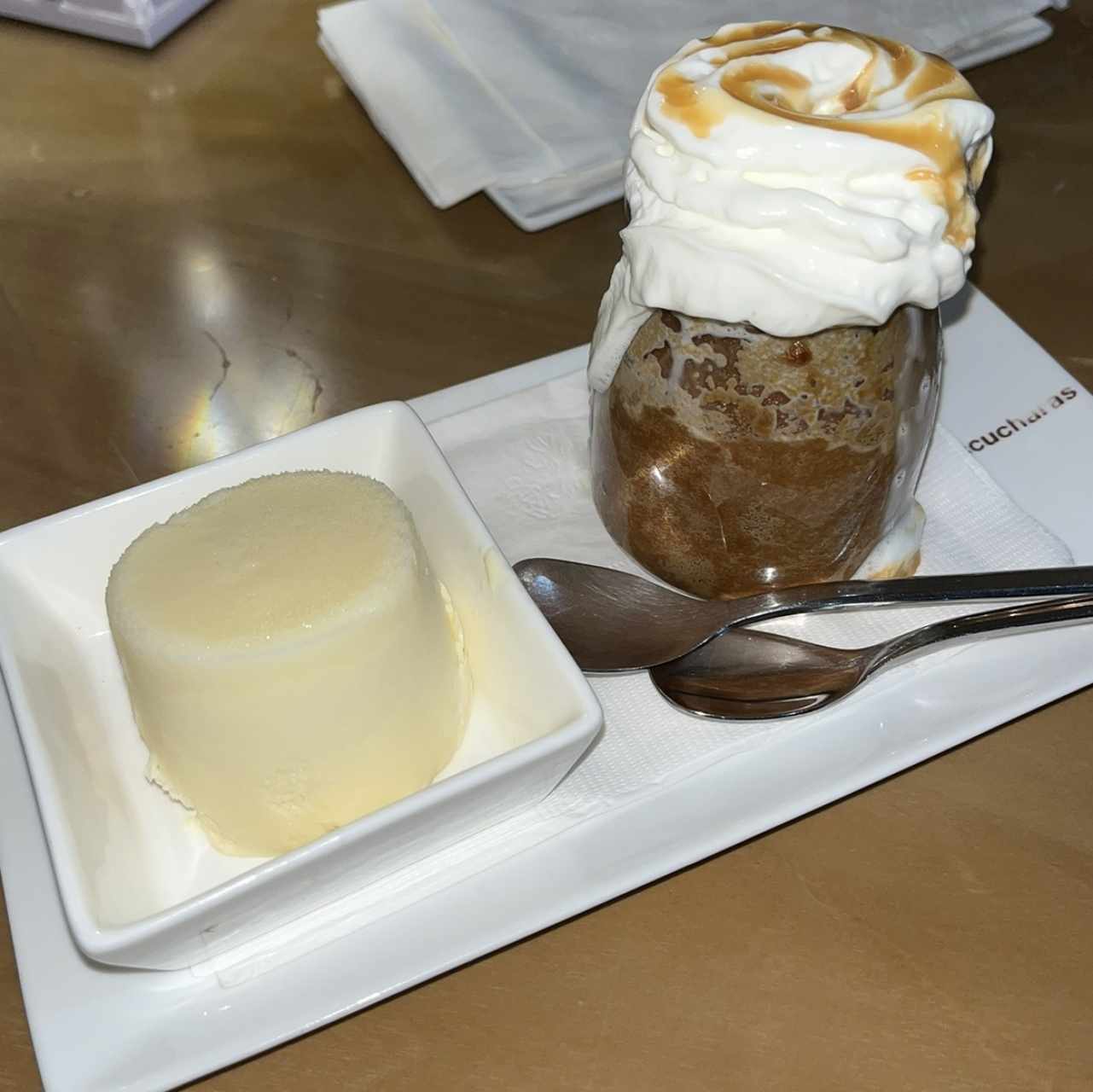 Volcán dulce de leche