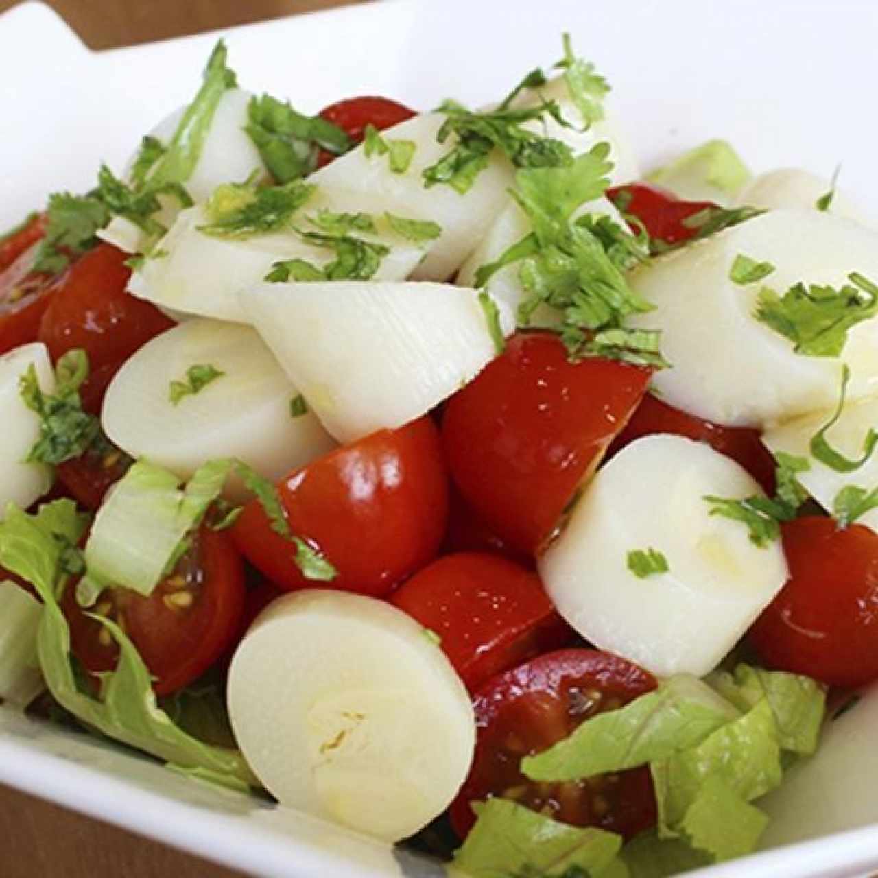 Ensalada Cherry palmito