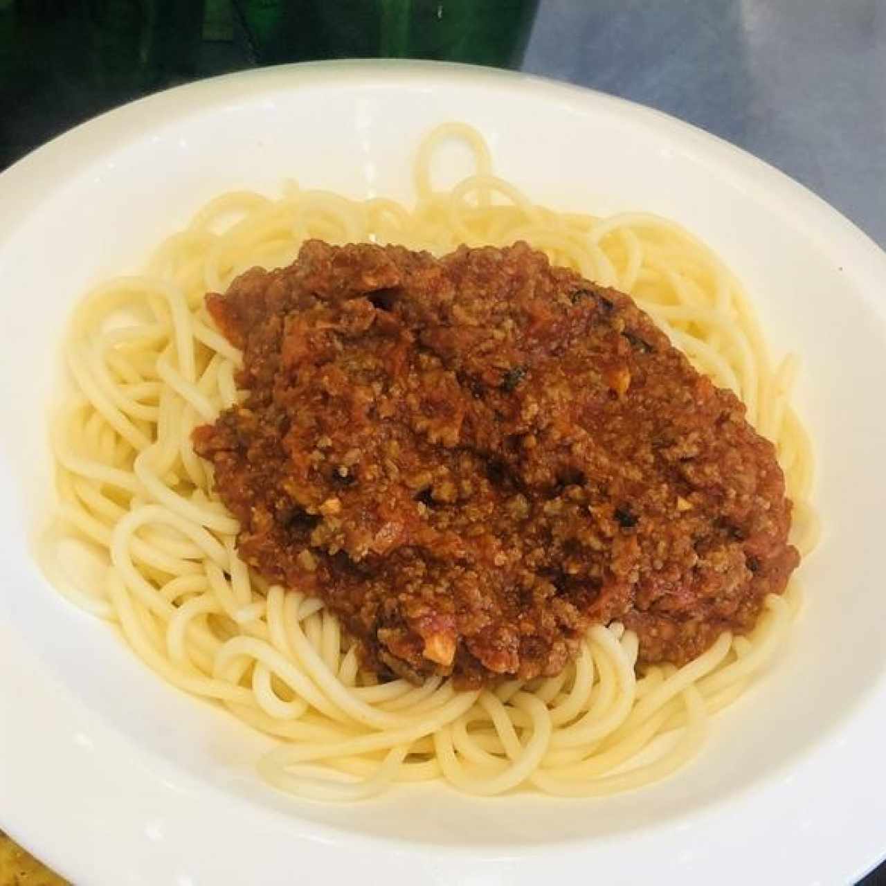 Espagueti a la Bolognesa