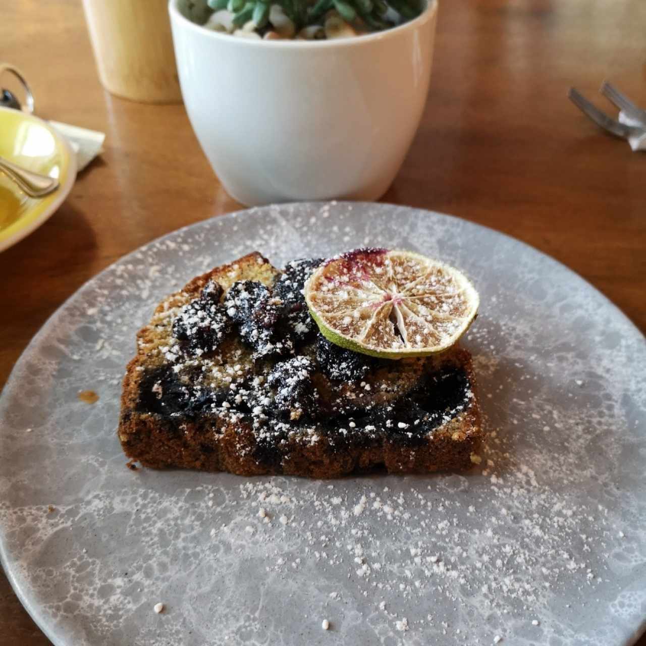 biscocho con blue berries