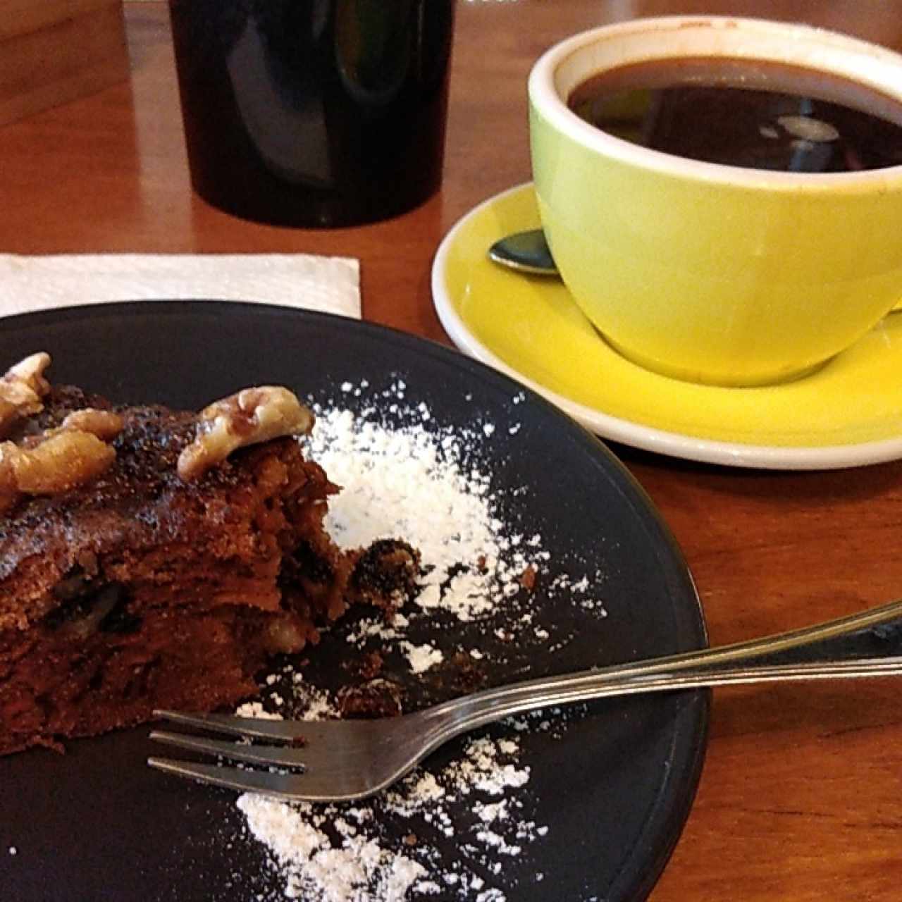 Pastel de zanahoria y Café 