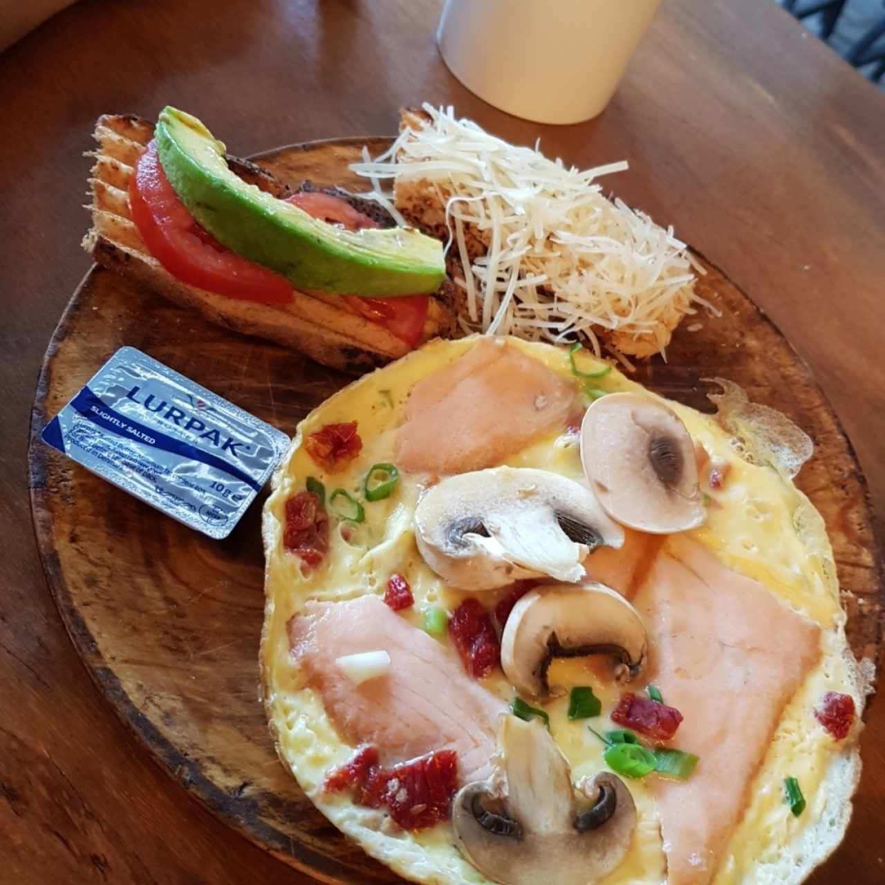 huevos con salmón