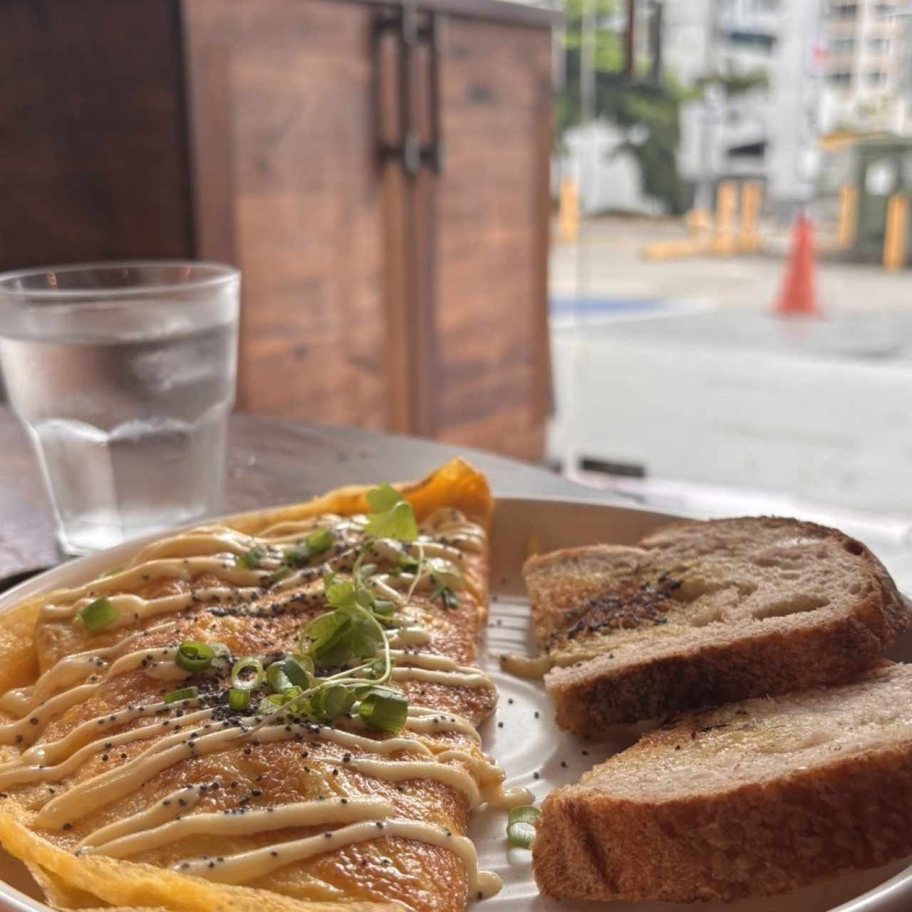 Omellete de Jamón y Queso
