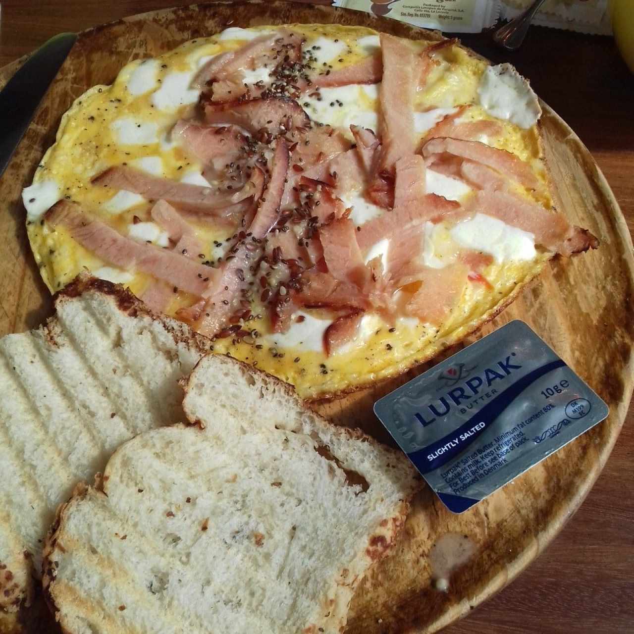 Omelette jamón 