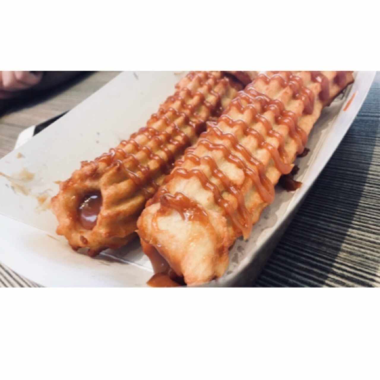 Churros rellenos de manjar 