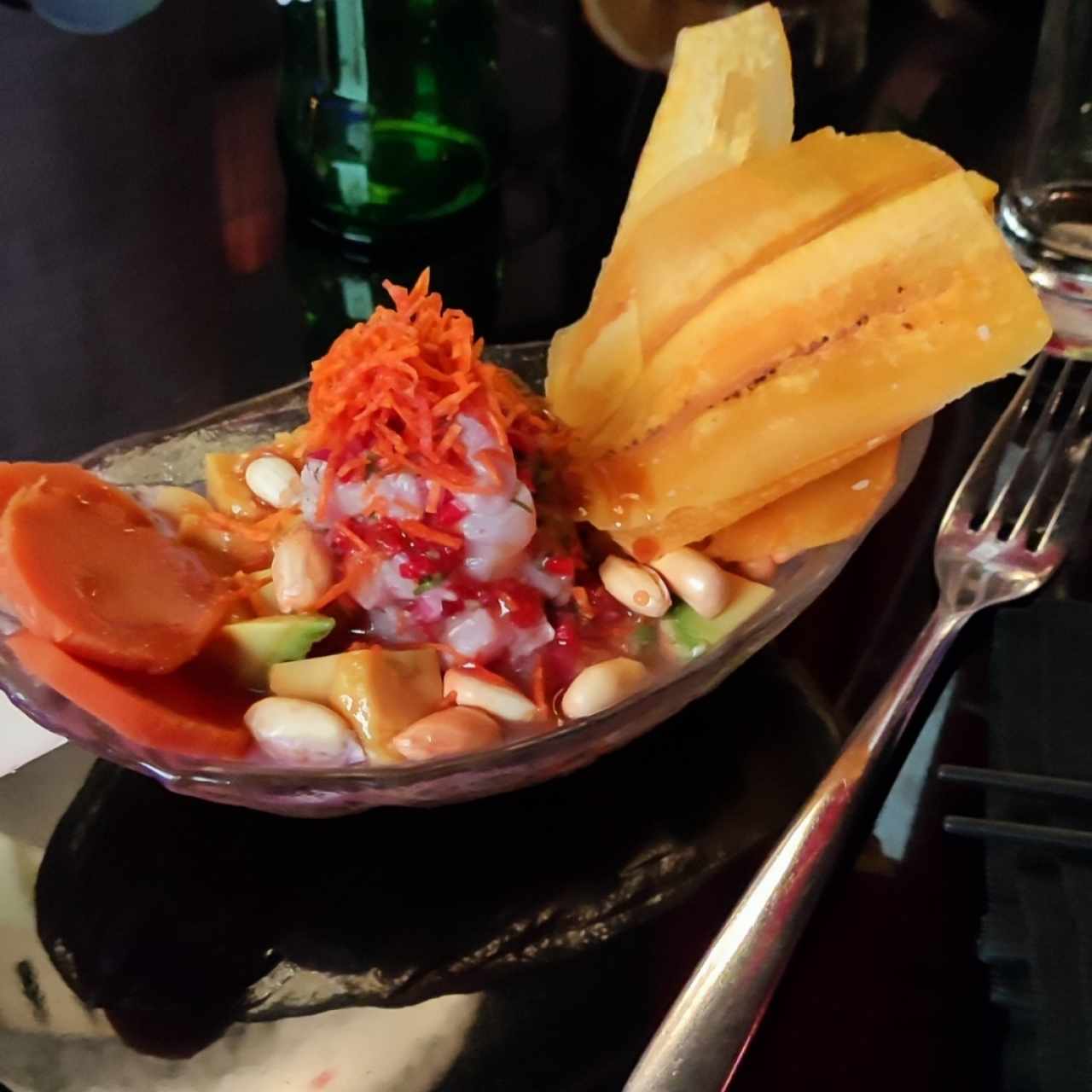 CEVICHE DE MERO EN LECHE DE COCO