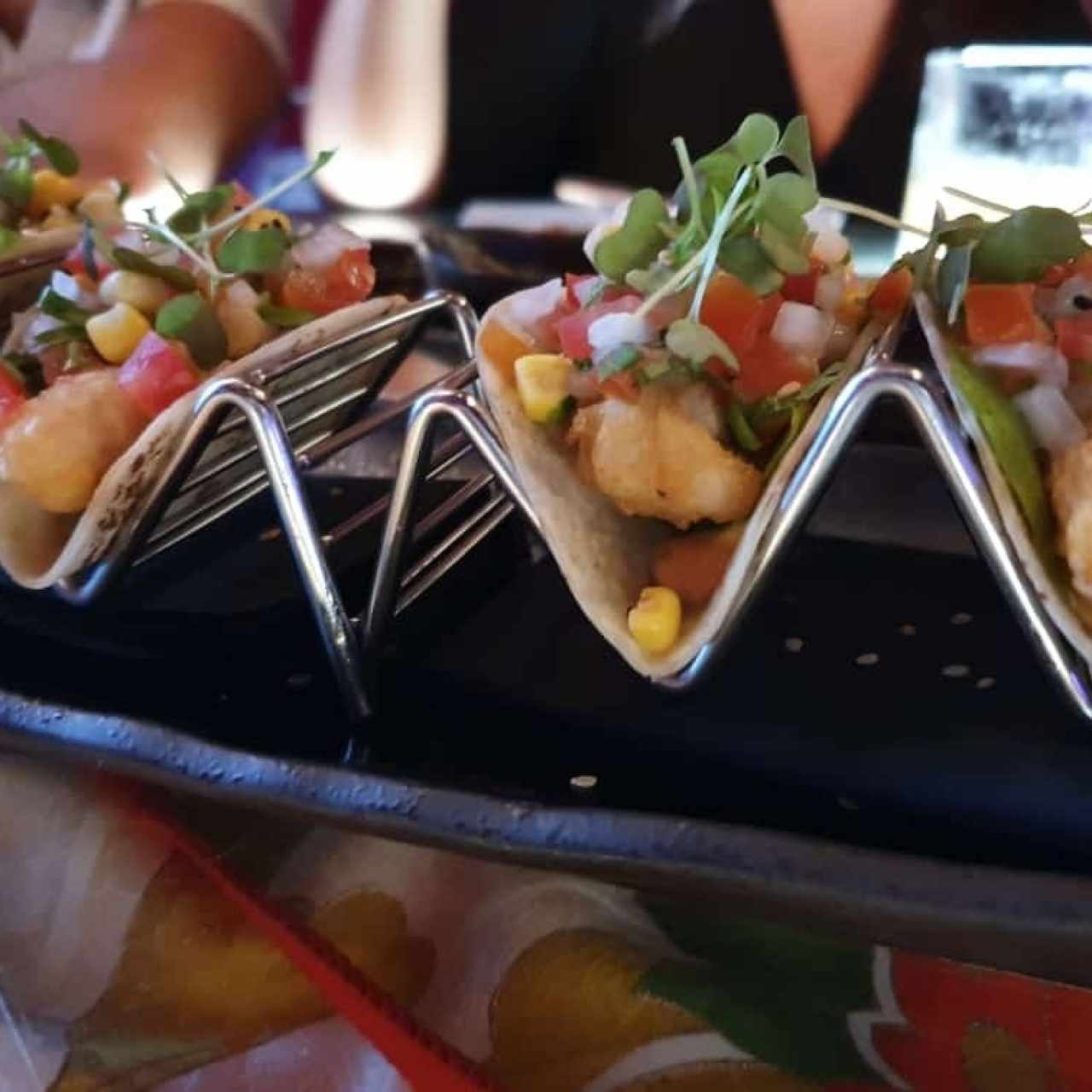 TACOS SUAVES DE CAMARONES