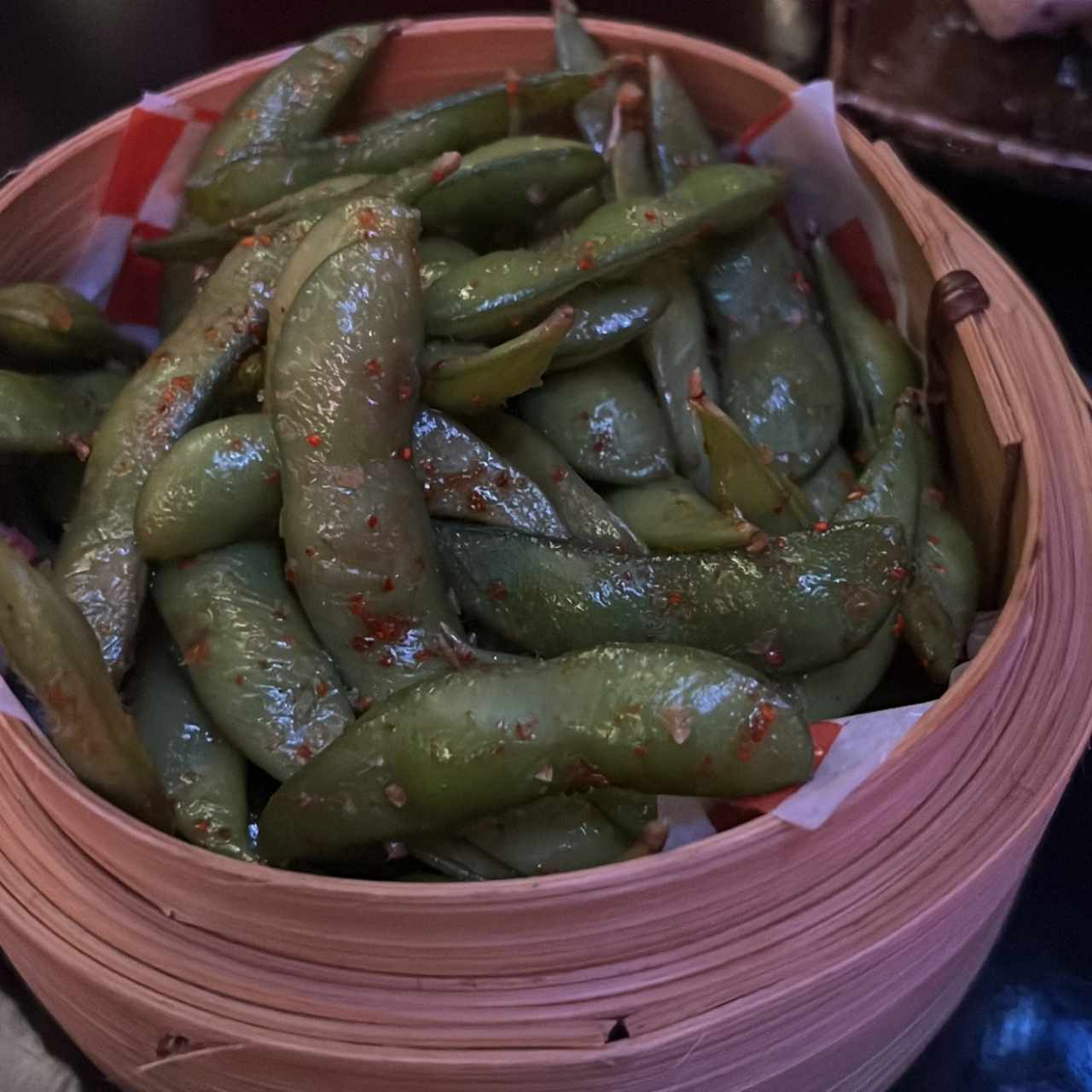 spicy edamame