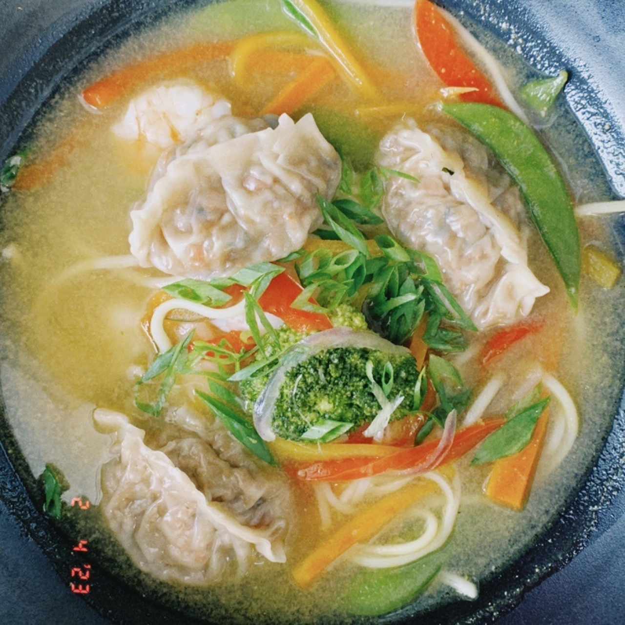 NOODLE AND DUMPLING SOUP