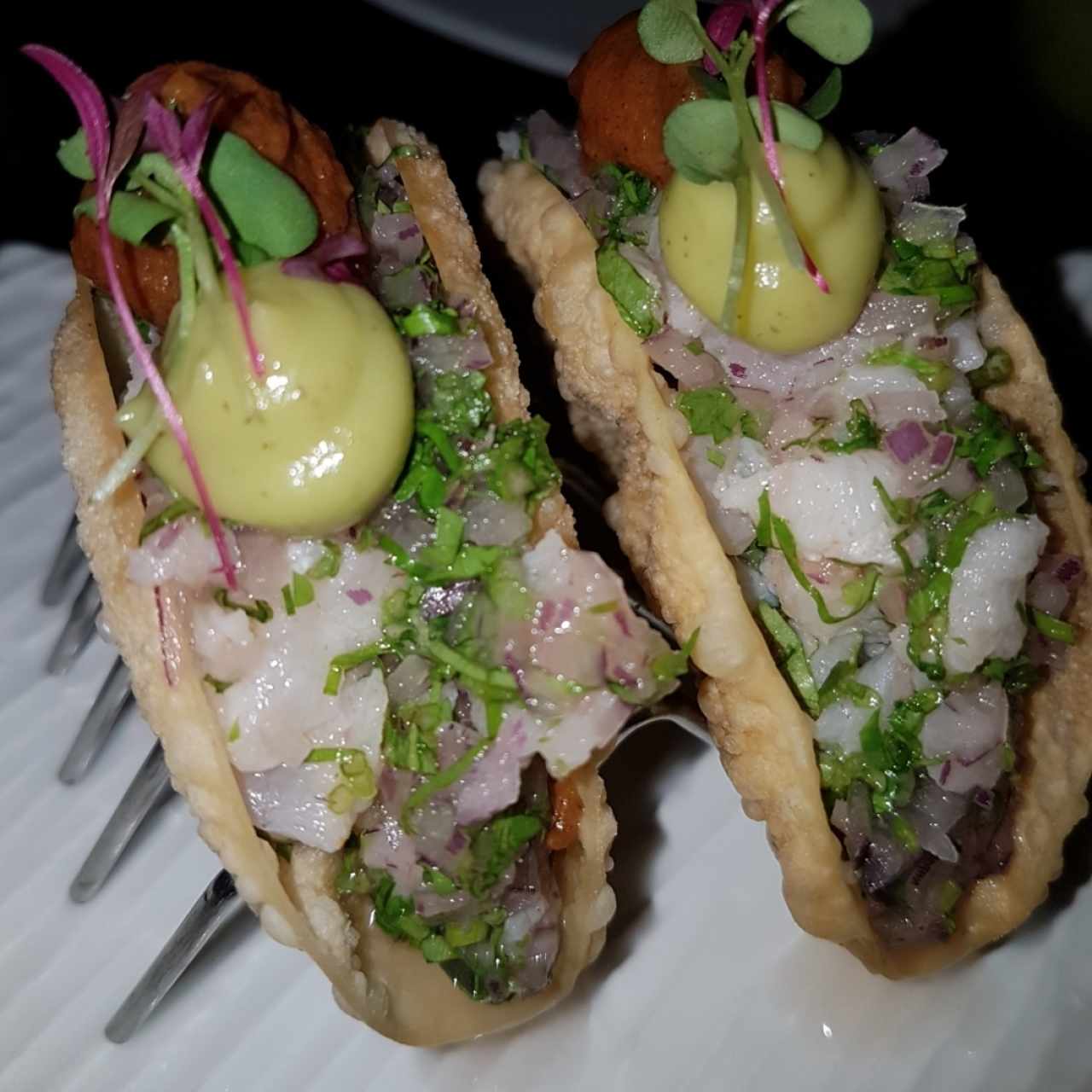 TACOS DE PEZ BLANCO