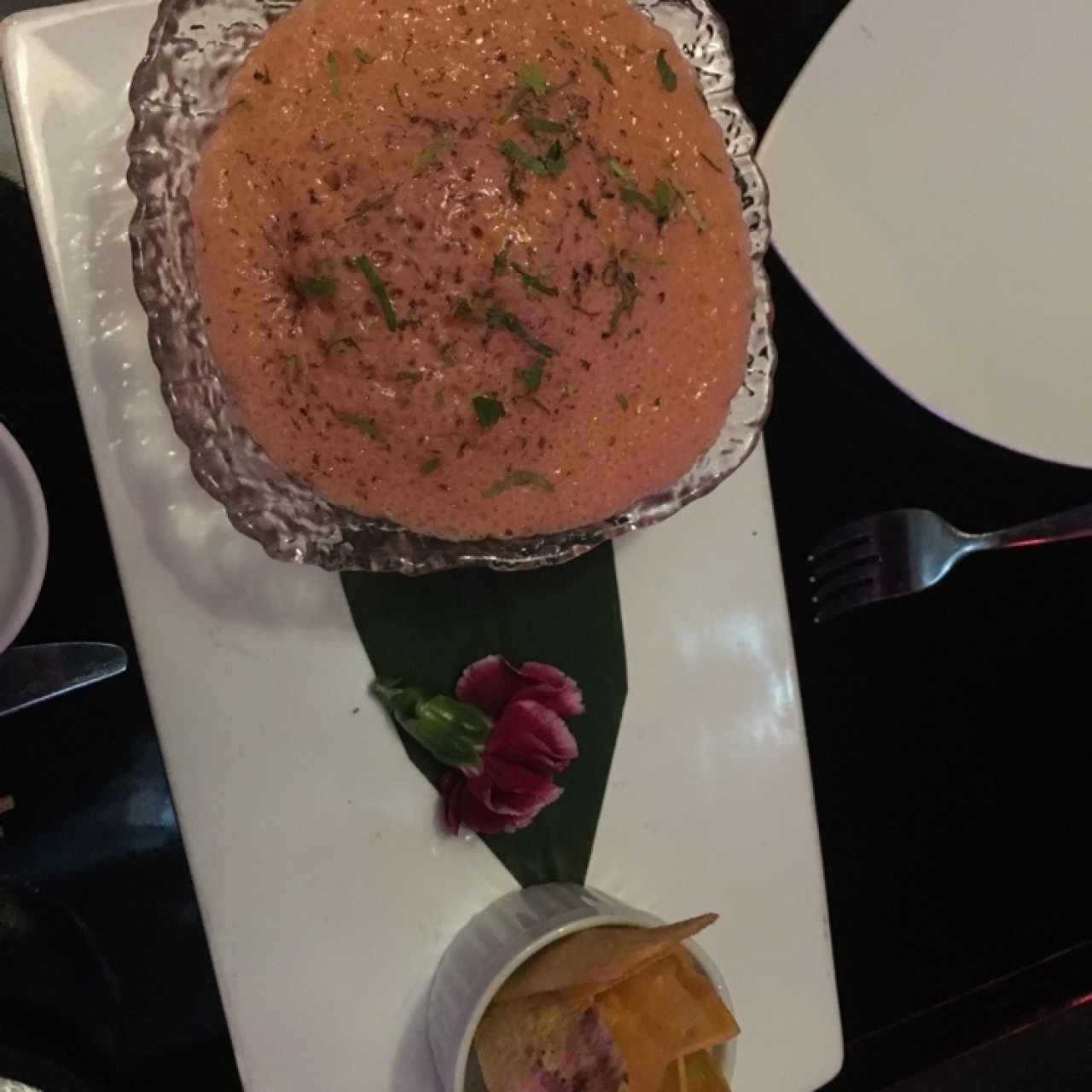 CEVICHE CON ESPUMA DE ROCOTTO