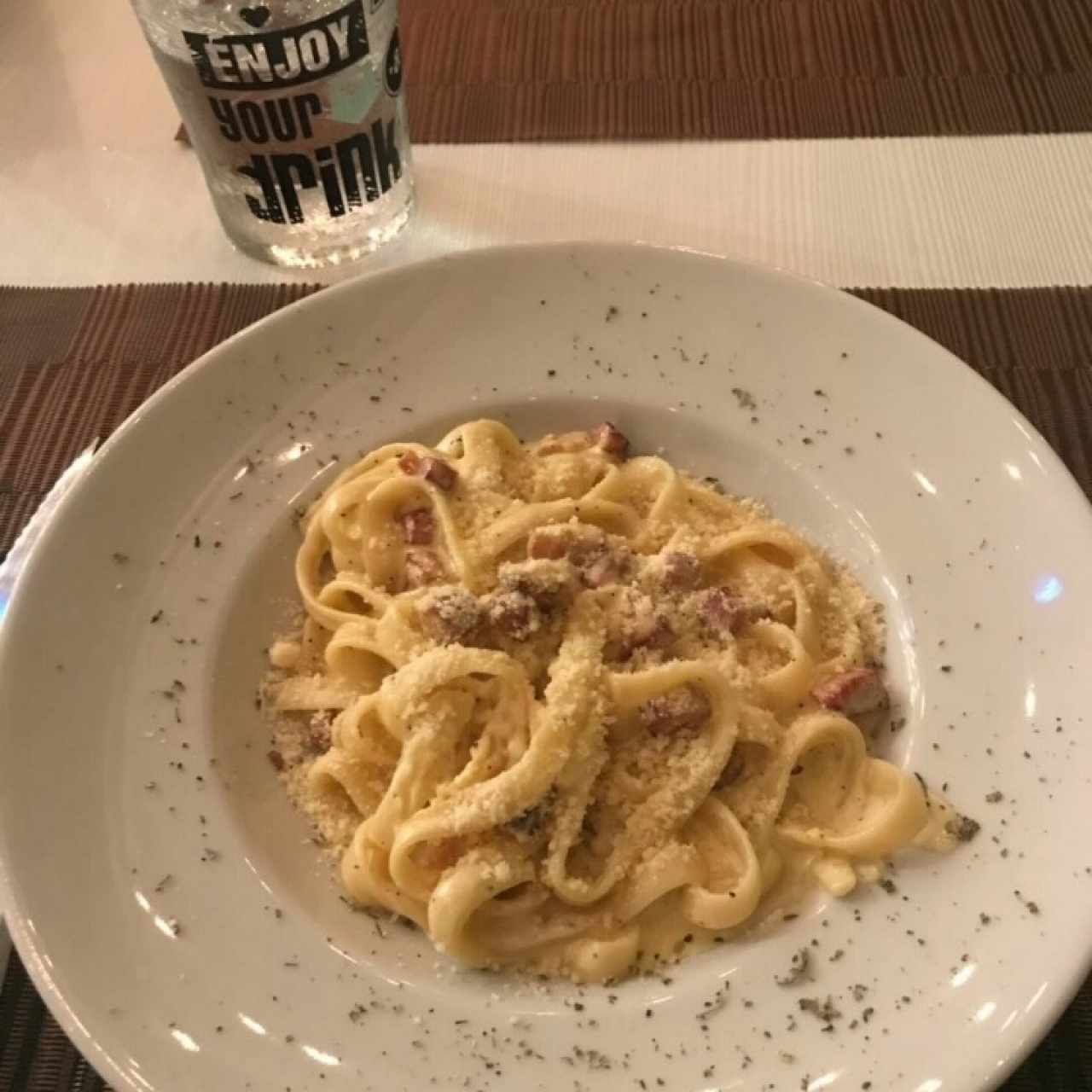 Fettucine a la Carbonara 