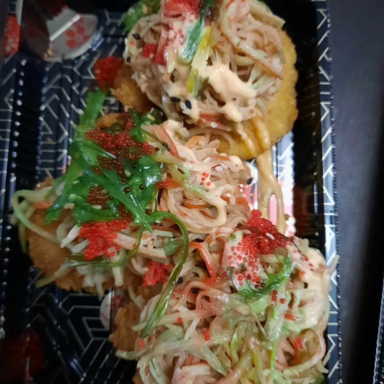 Ceviche frito de langostinos