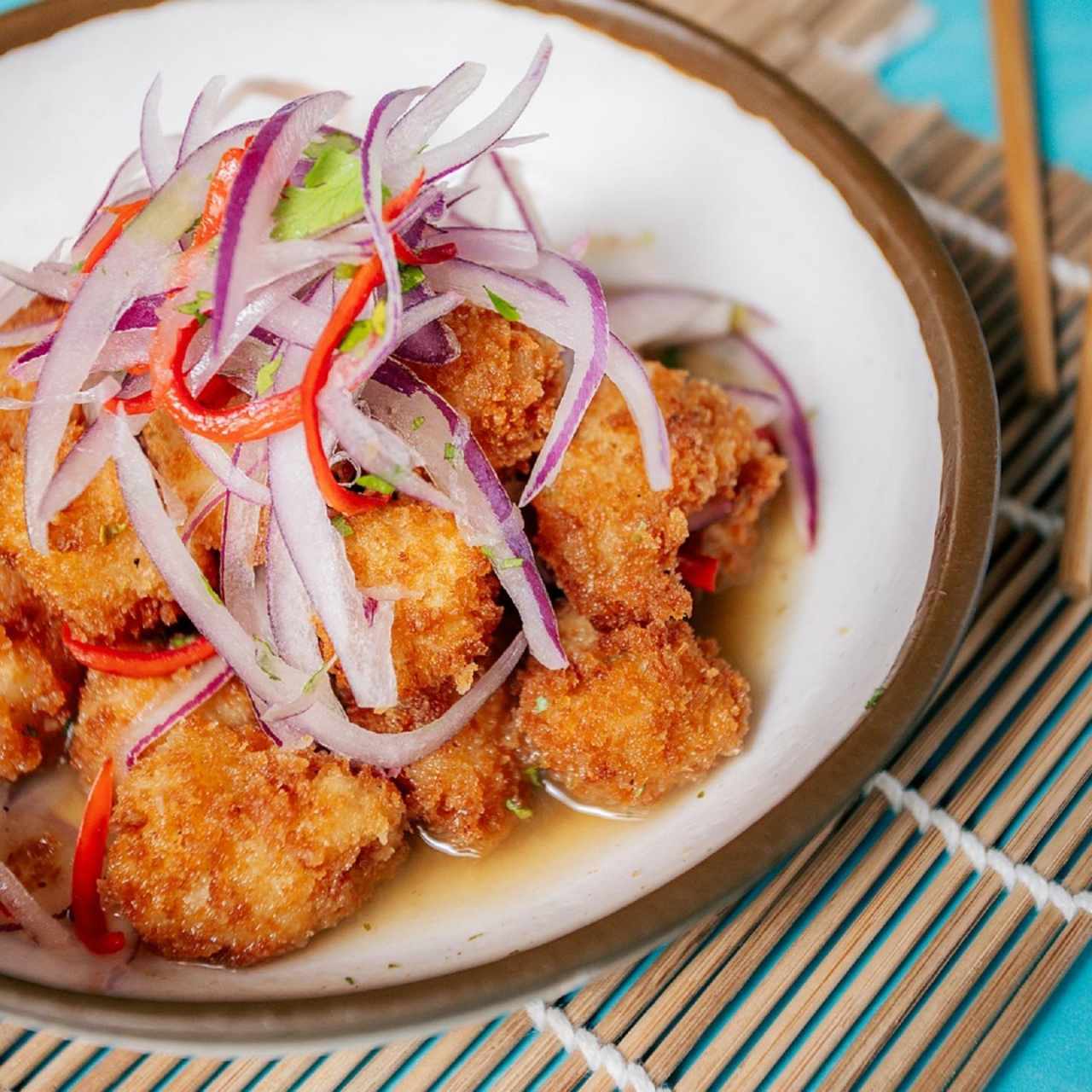 Ceviche Frito de Langostino