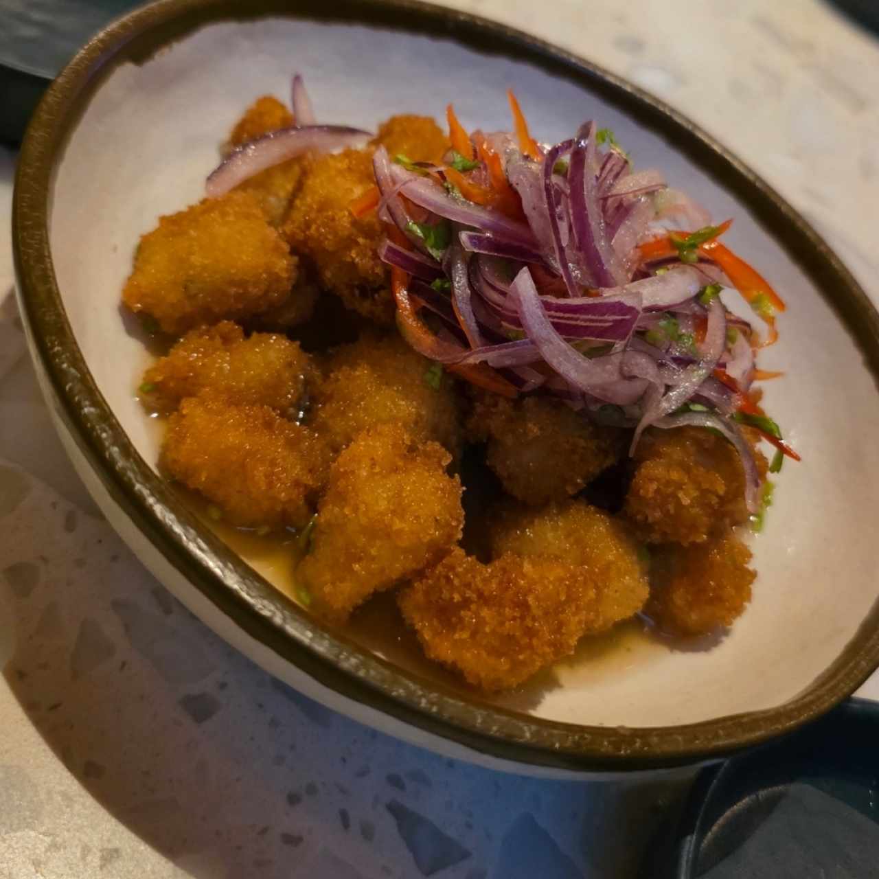 Ceviche Frito de Pescado Blanco