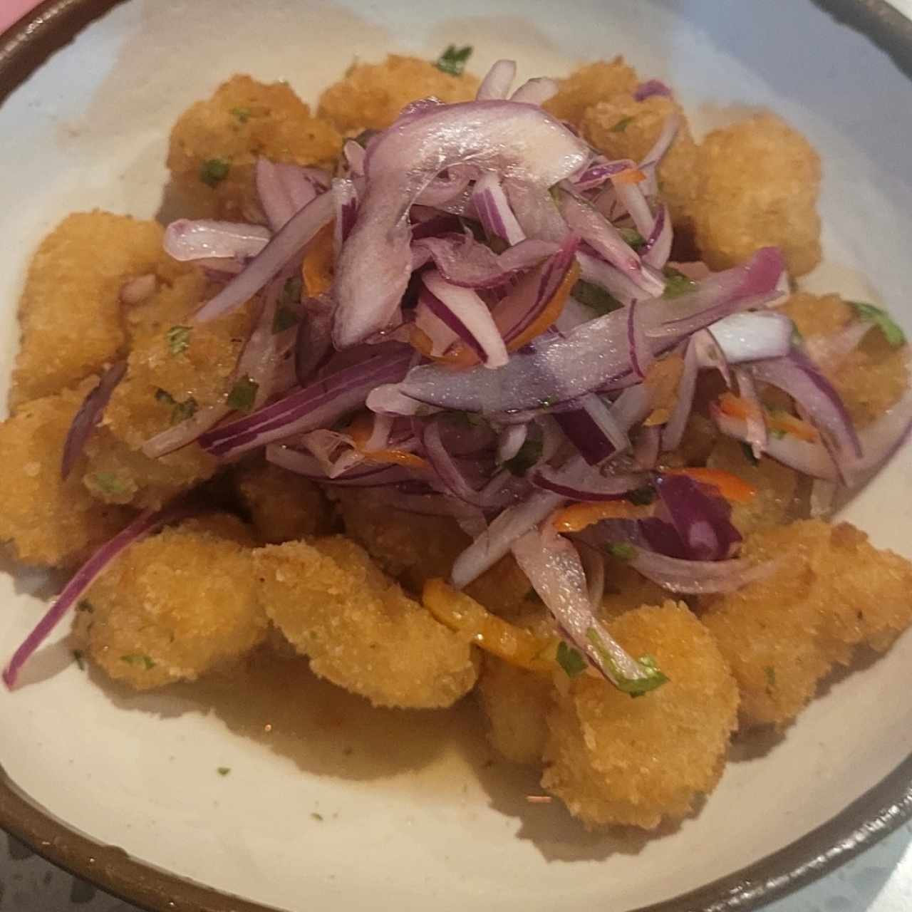 Ceviche Frito de Pescado Blanco