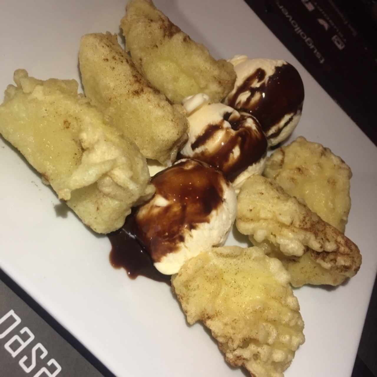 manzana tempura