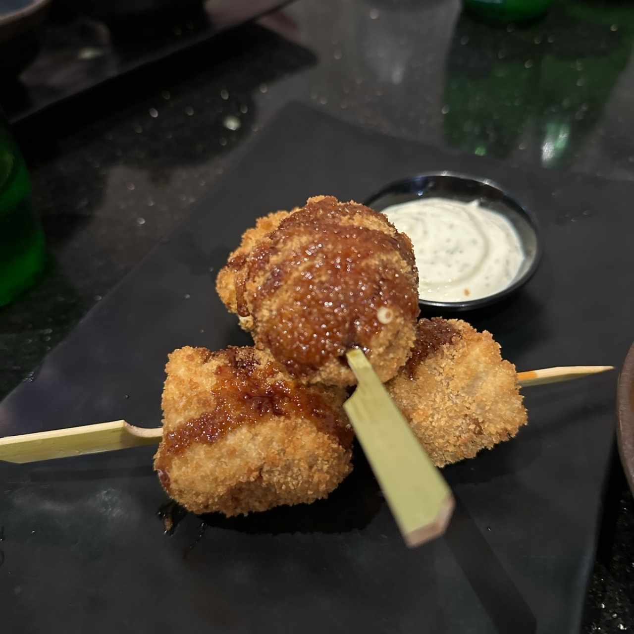 Croquetas de platano con queso