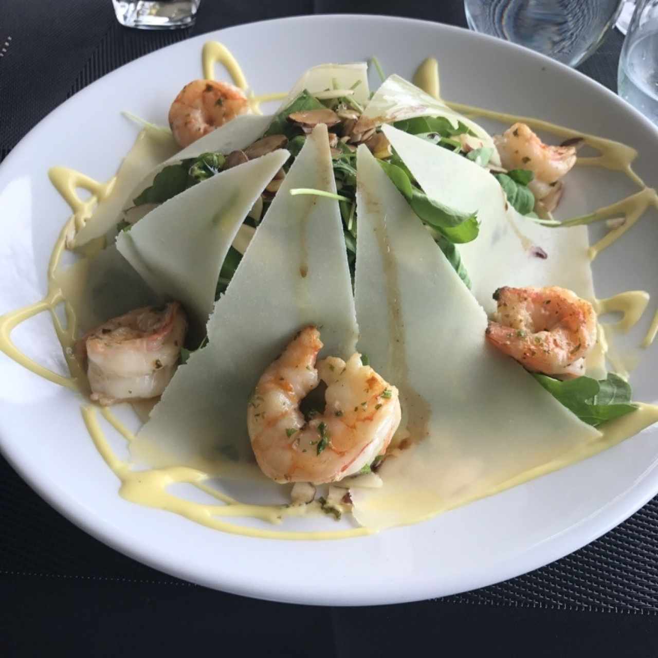 Ensalada con camarones