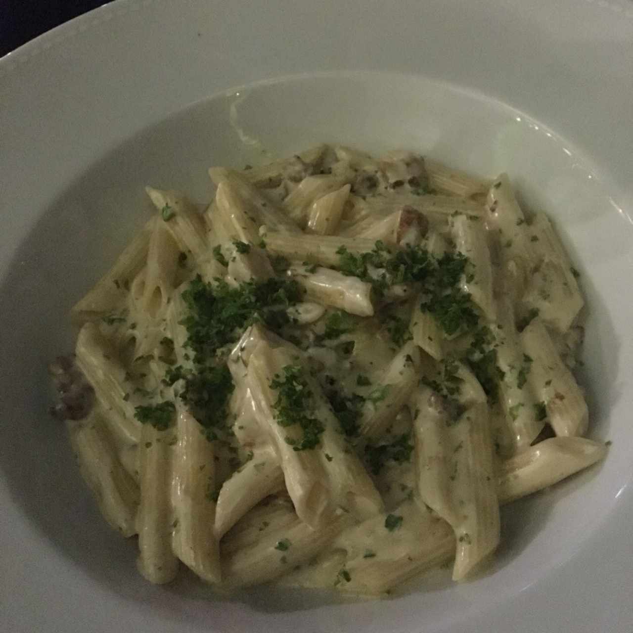 penne con funghi porcini