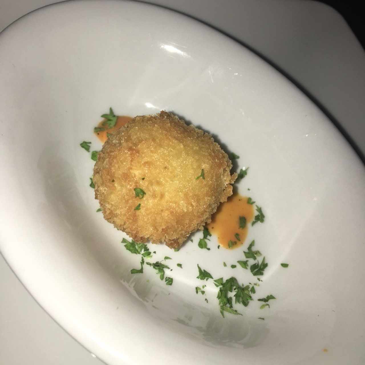 croqueta de corvina, de cortesía