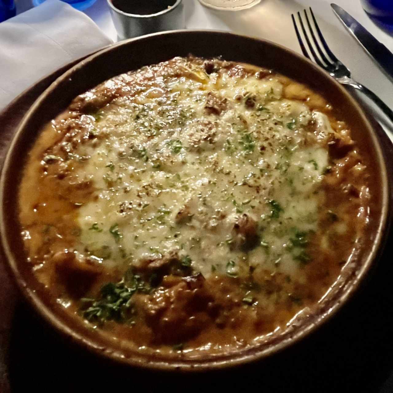 Lasagna gratinada