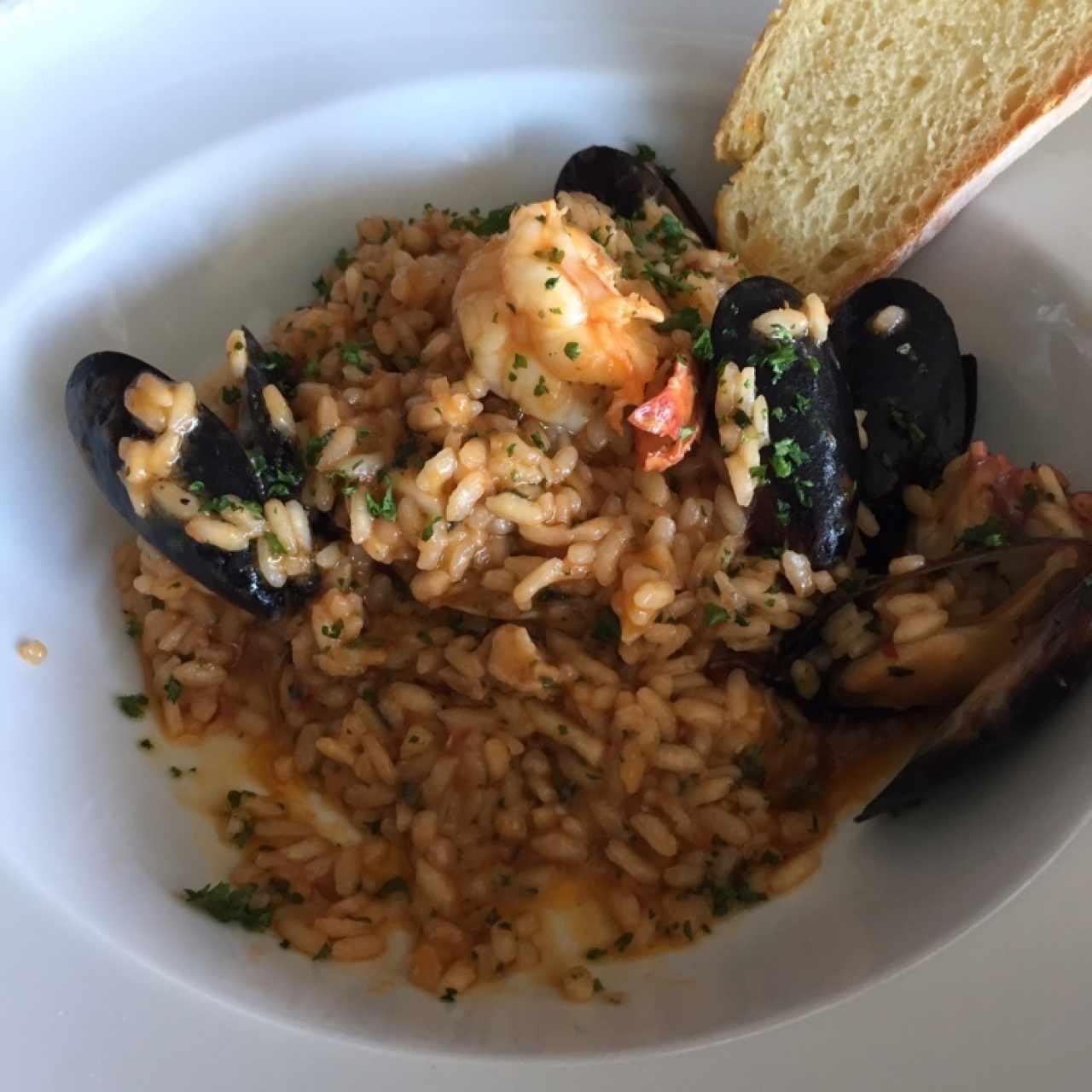 Delicioso Rissotto pescatore.