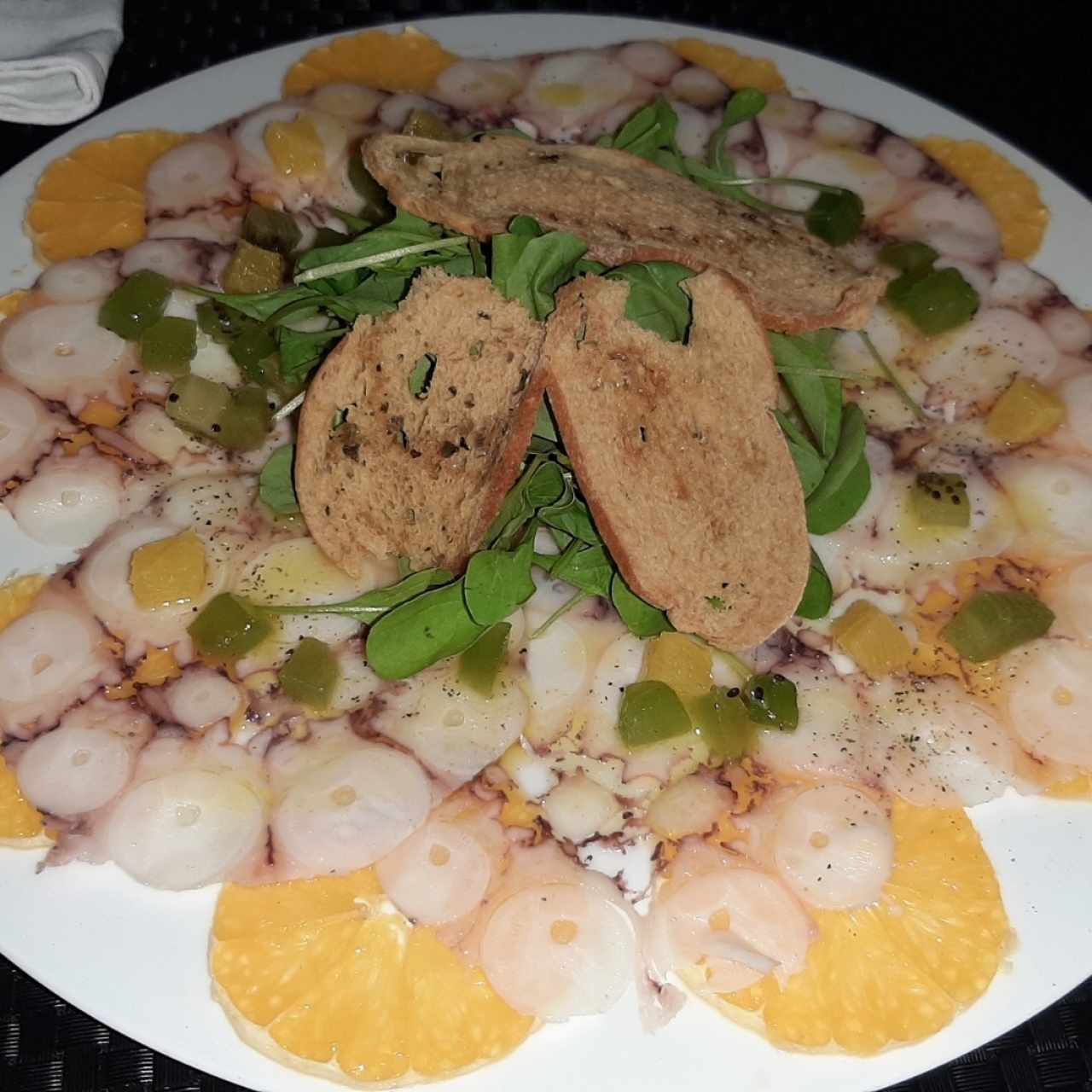 carpaccio de pulpo