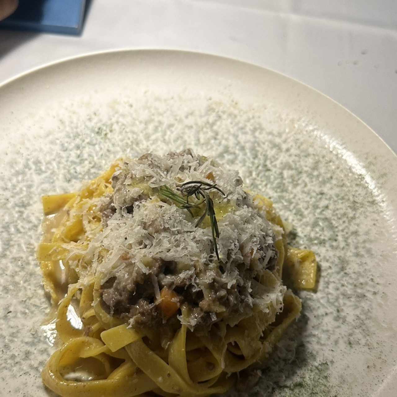 Fettucine al Ragu Bianco Battuto a Coltello
