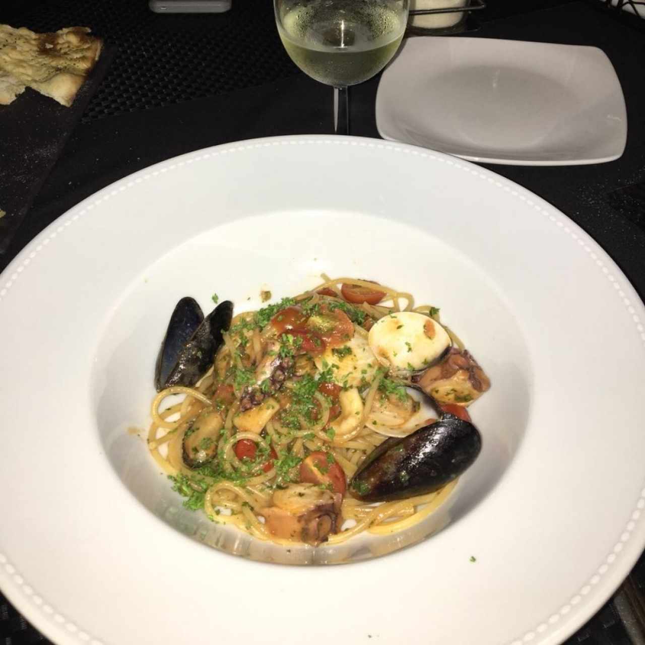 Spaghetti si frutti di mare 