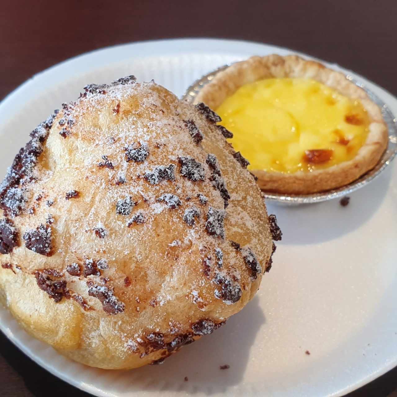 creampuff de chocolate y tarte