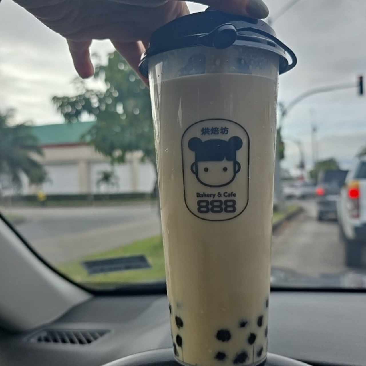 almond bubble tea