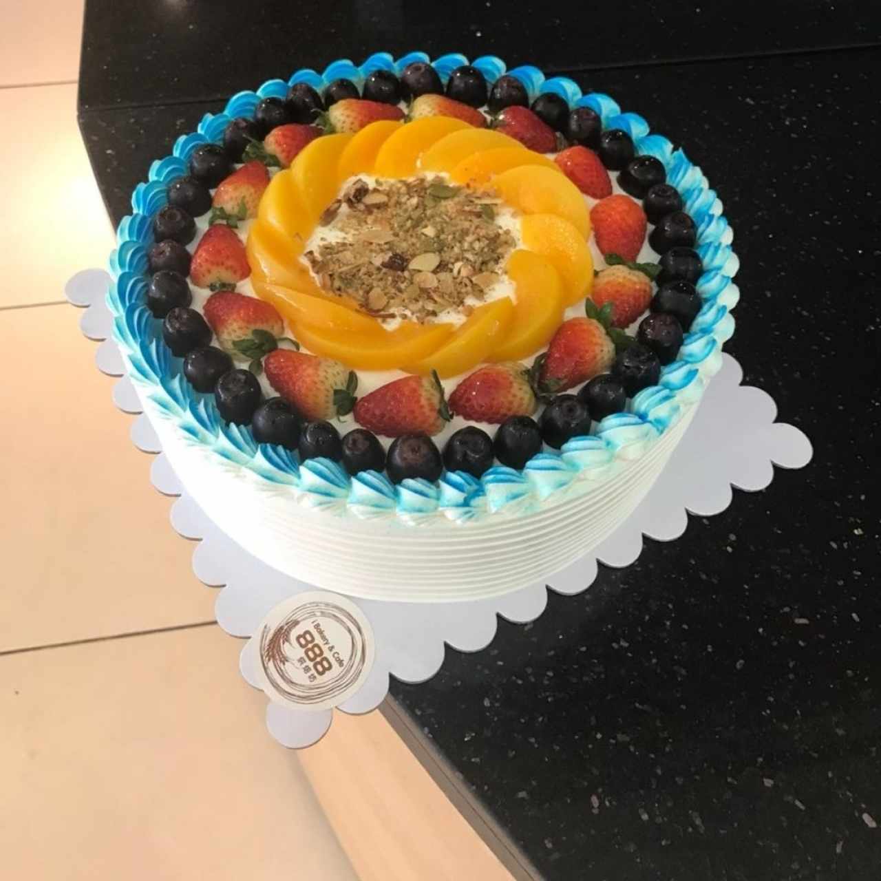 pastel de frutas