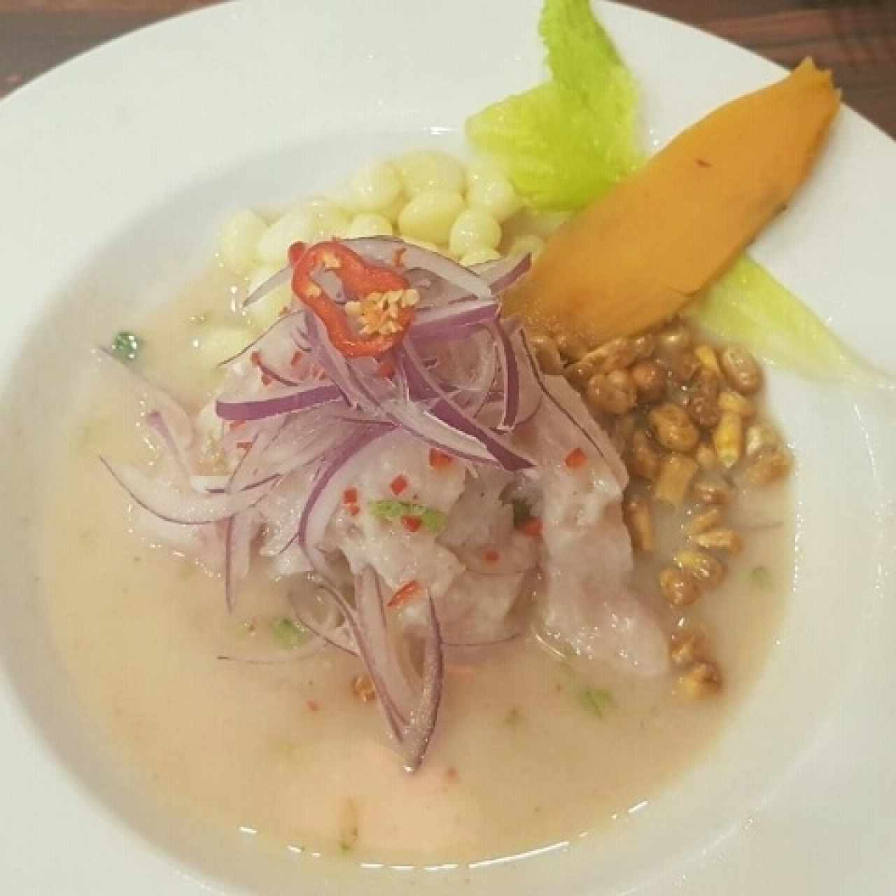 cebiche de corvina