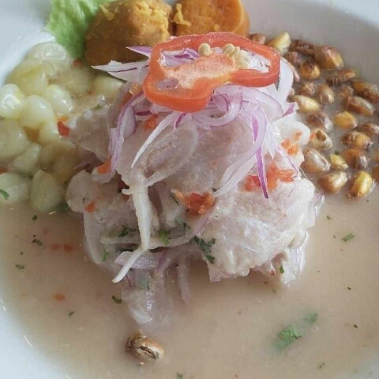 ceviche de pescado 