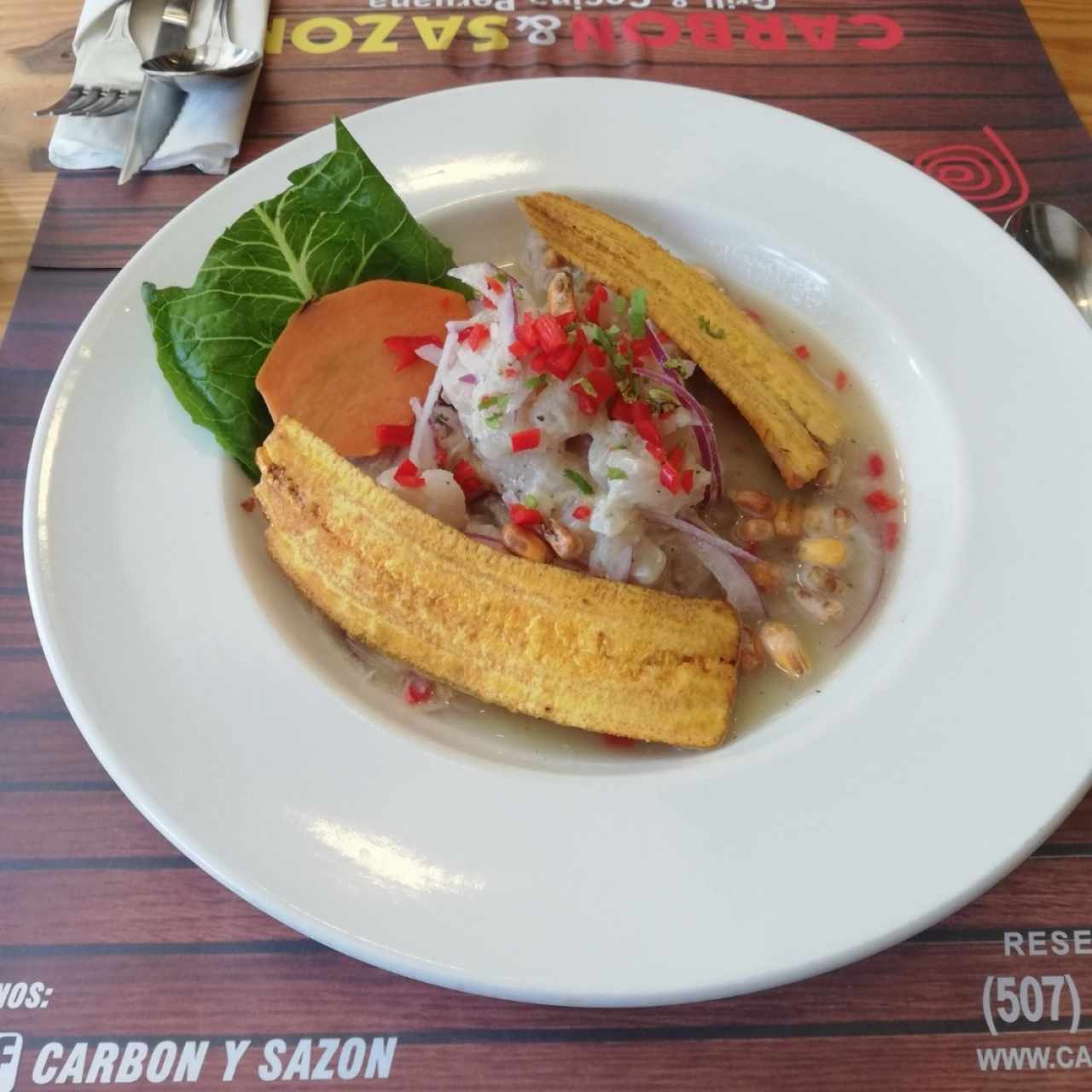 ceviche de pescado 