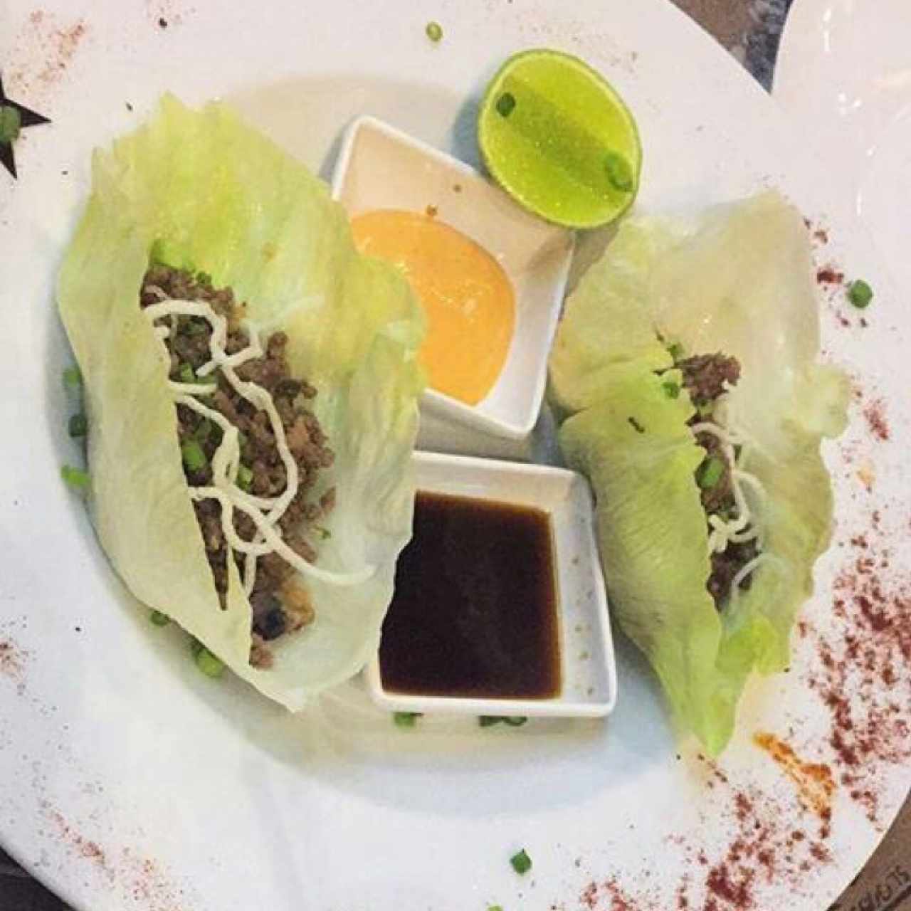 wraps de lechuga y lomo