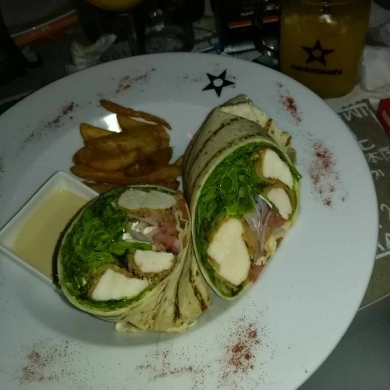 wrap de pollo thai