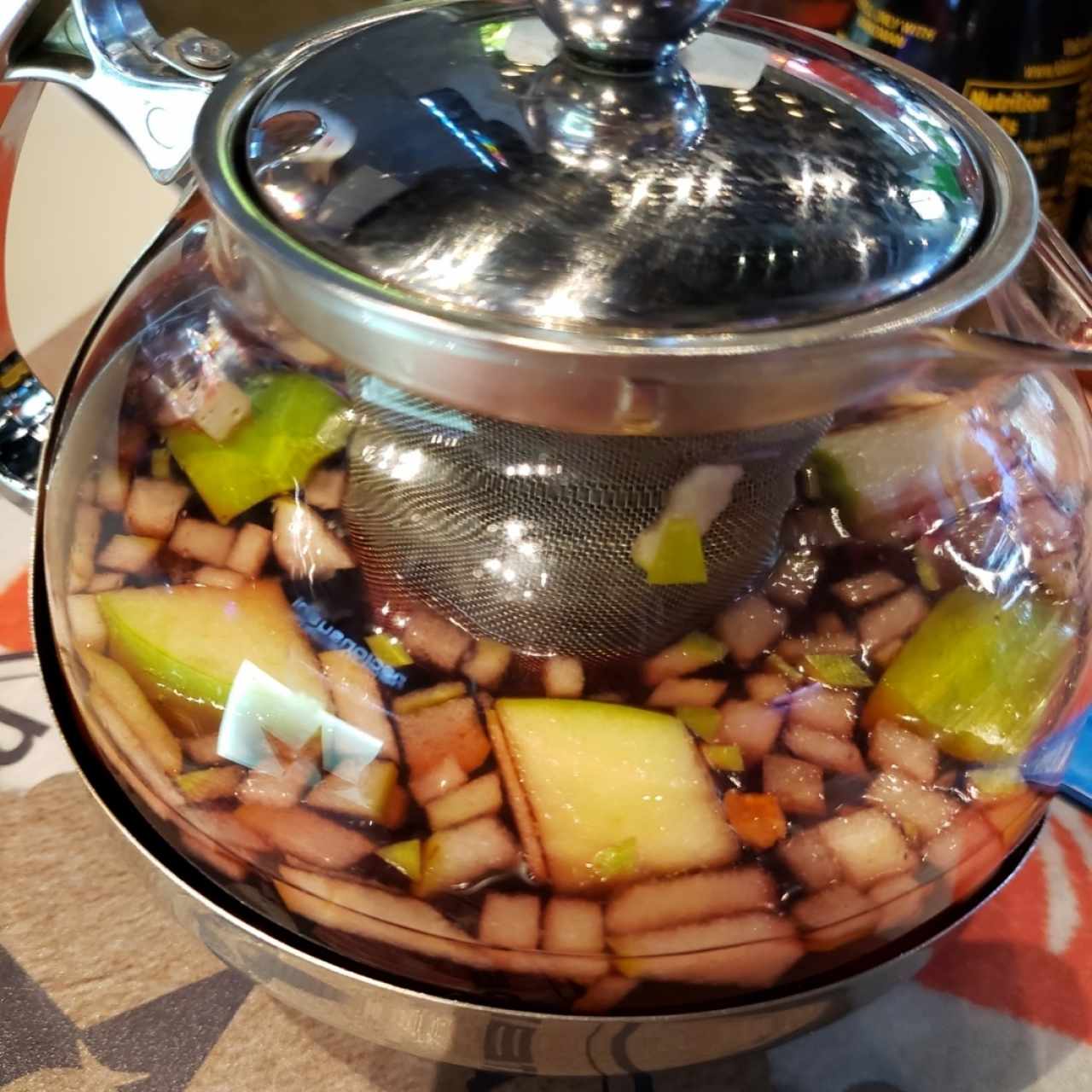 Infusión de jamaica con frutas