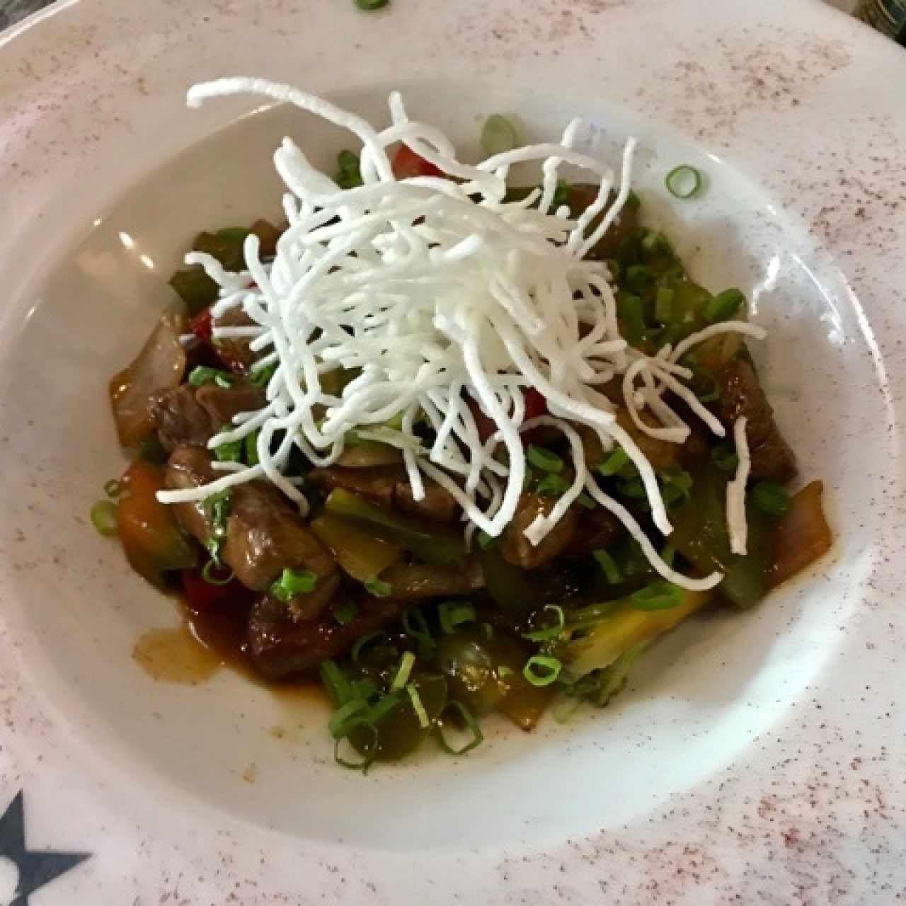 Stir fry de filete de res