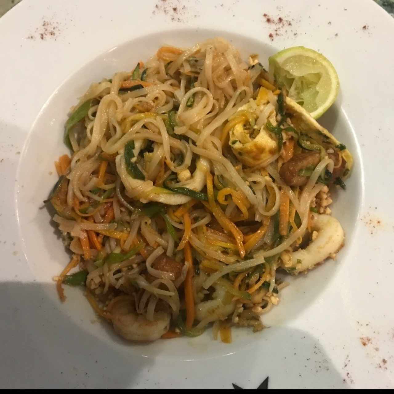 Pad Thai de Mariscos