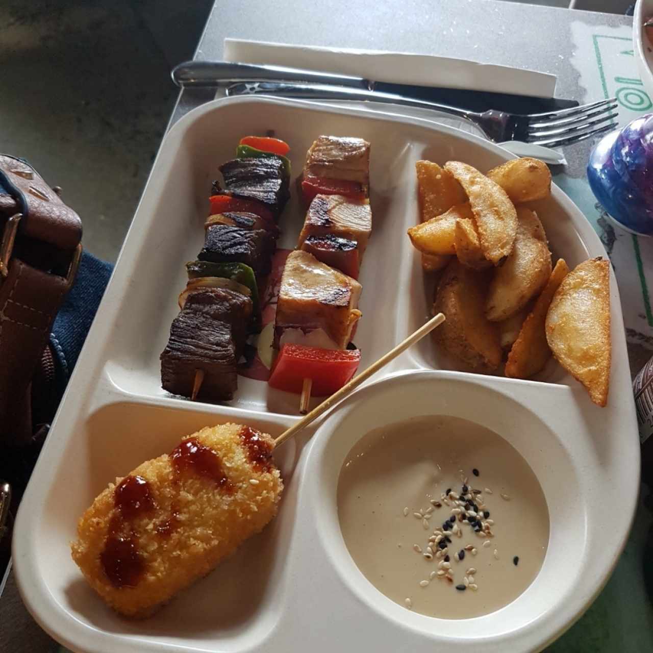 brochetas plato para niños