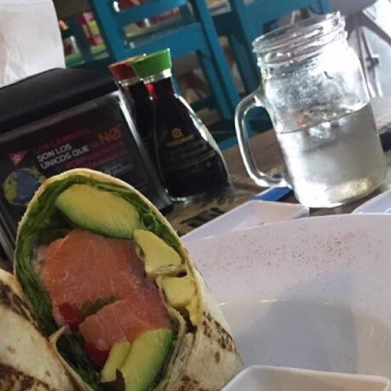 Wrap de Salmon es perfecto ! Aparte que siempre voy a recomendar este lugar es excelente ! 