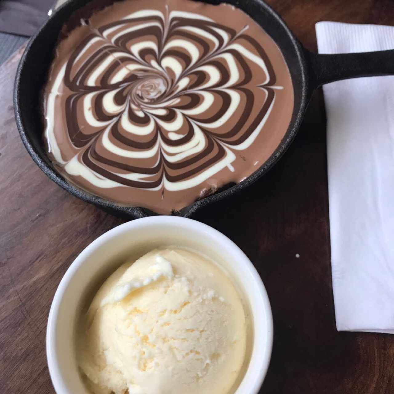 Brownies n cookies in a pan