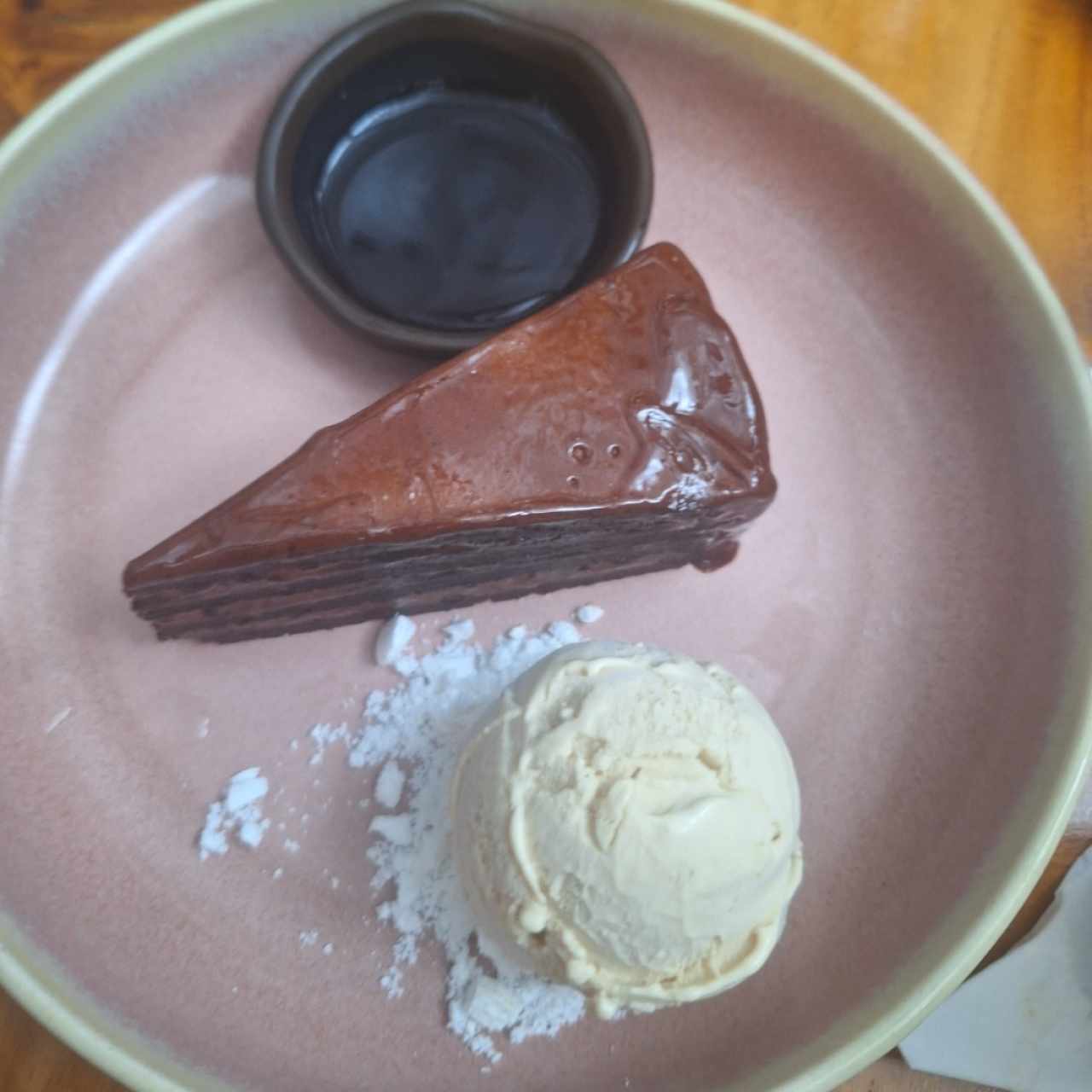 Cake de Chocolate y Helado