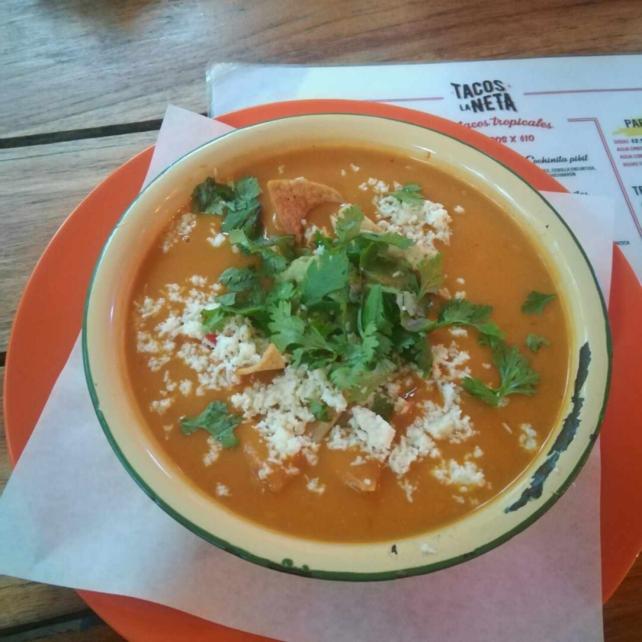 sopa de tortilla