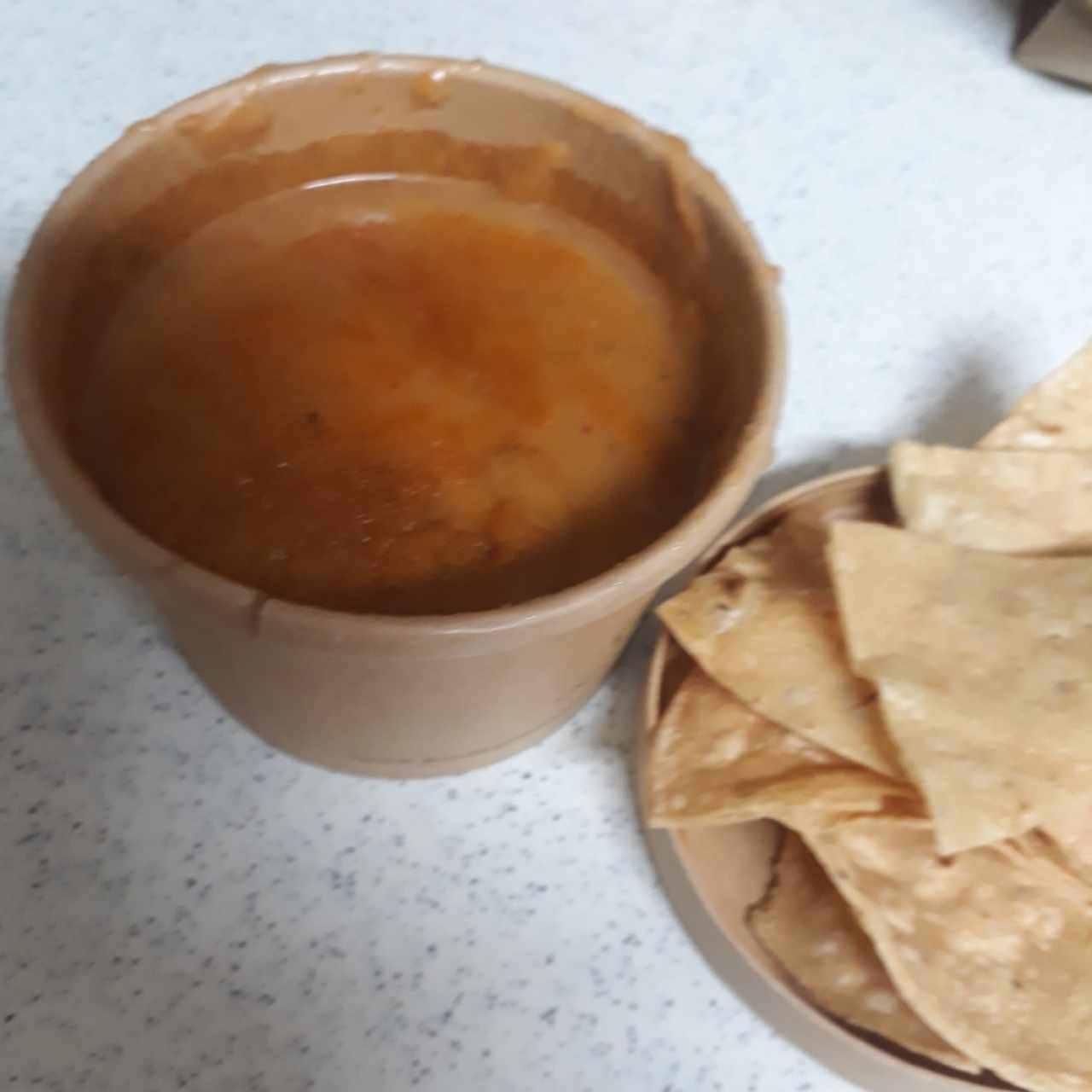 Sopita con nachos