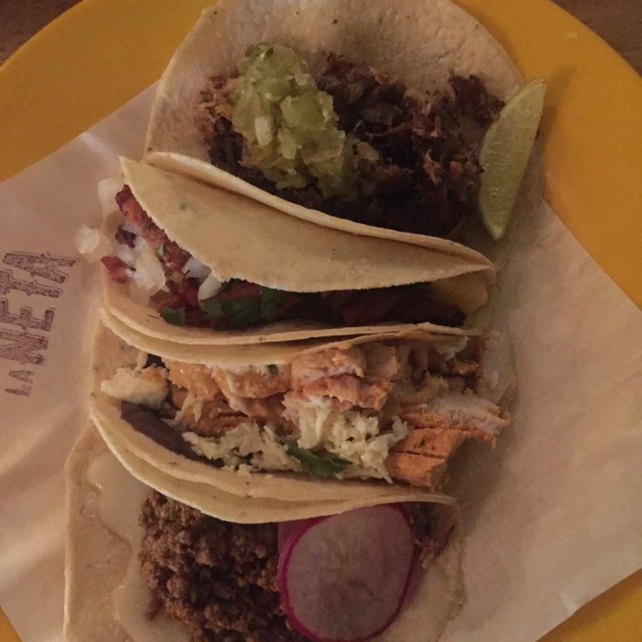 tacos de distintos sabores