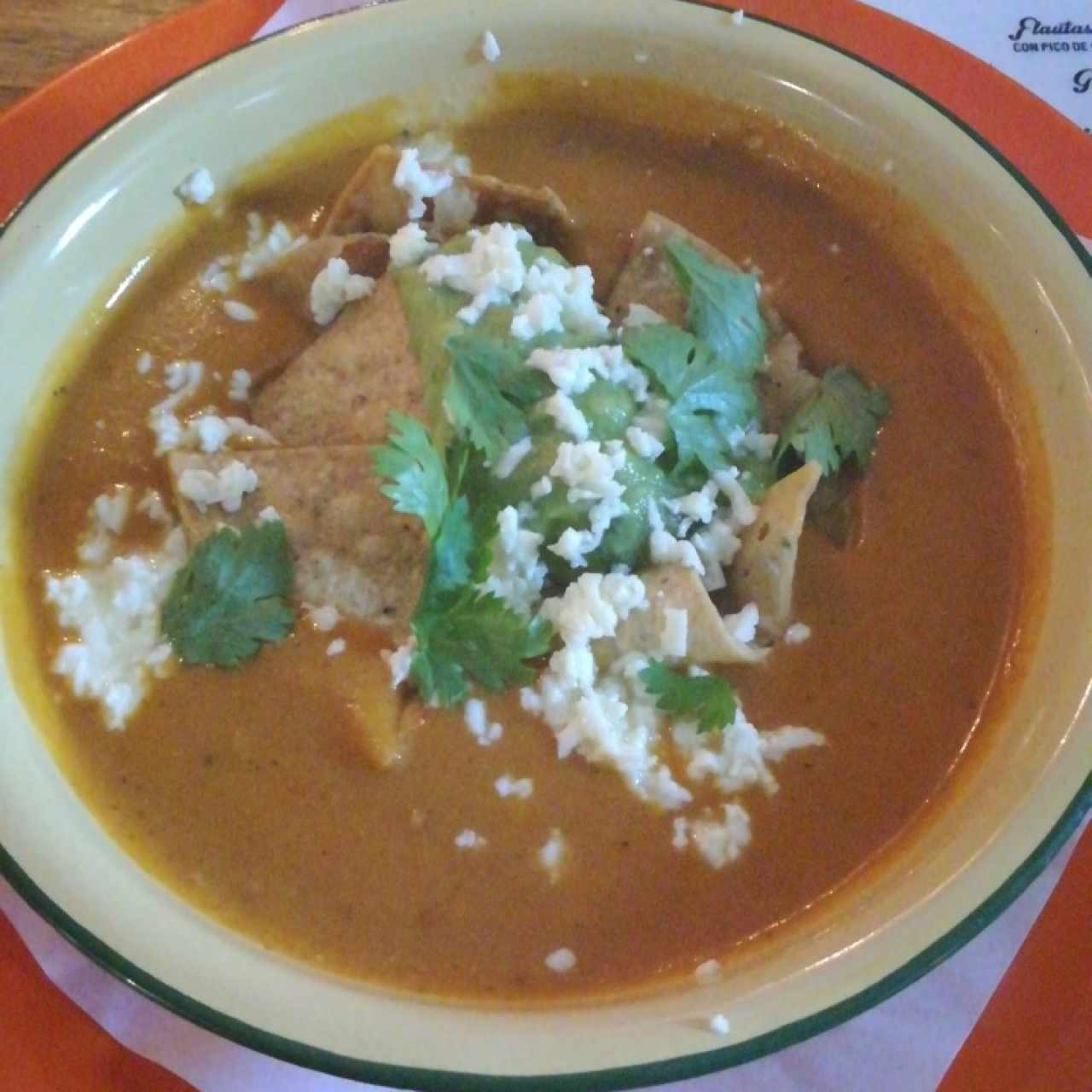 sopa de tortilla